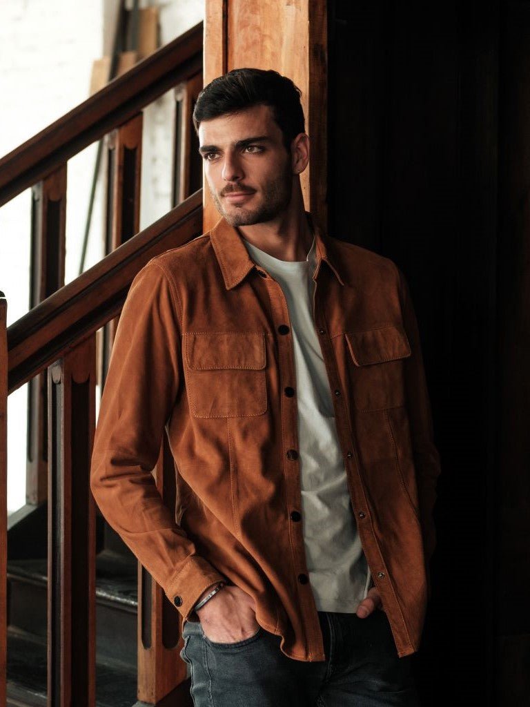 Camisa Gamuza Ciprés Camel Unisex - Bor spa