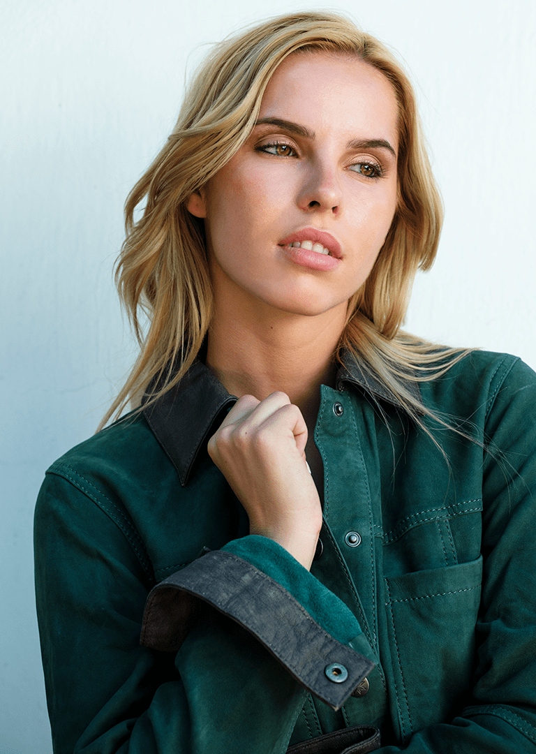 Camisa Gamuza Moss Bicolor Verde - Bor spa
