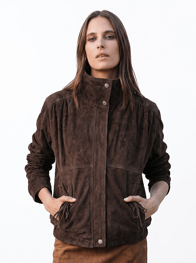 Chaqueta Gamuza Stone Chocolate - Bor spa