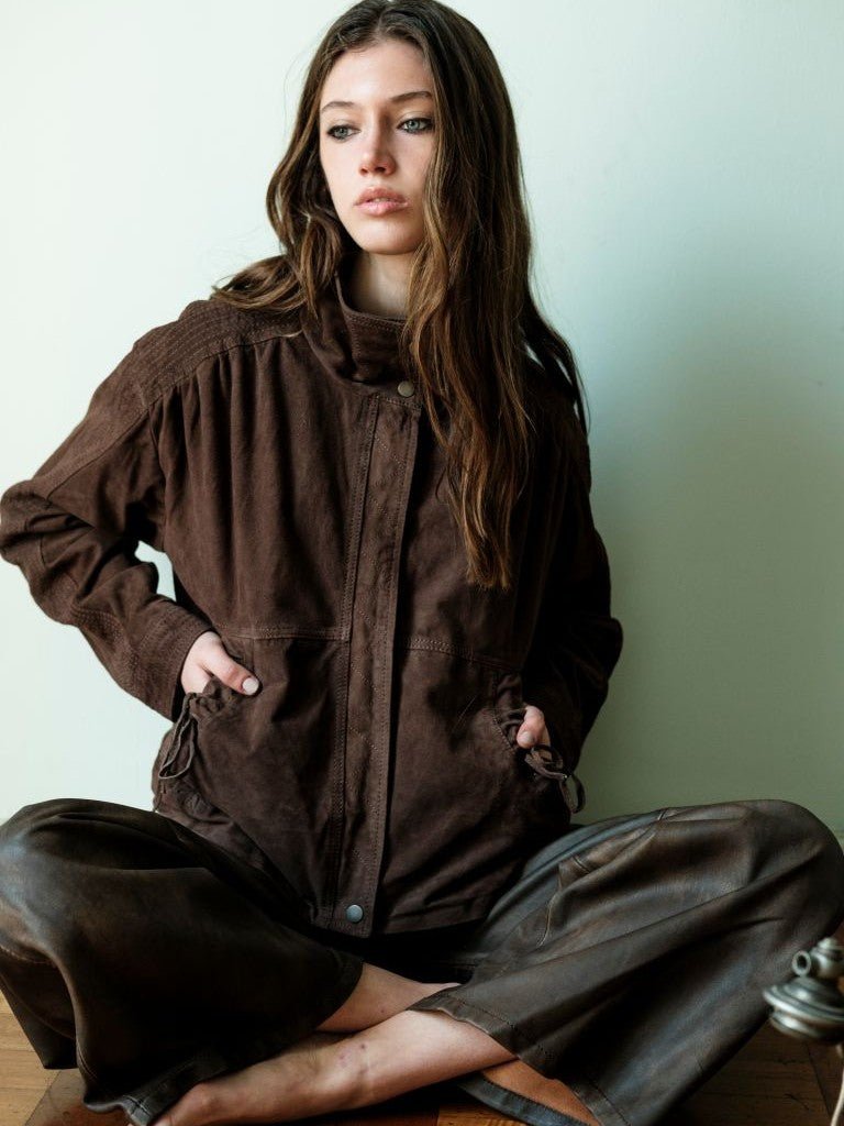 Chaqueta Gamuza Stone Chocolate - Bor spa
