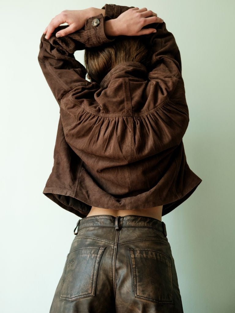 Chaqueta Gamuza Stone Chocolate - Bor spa