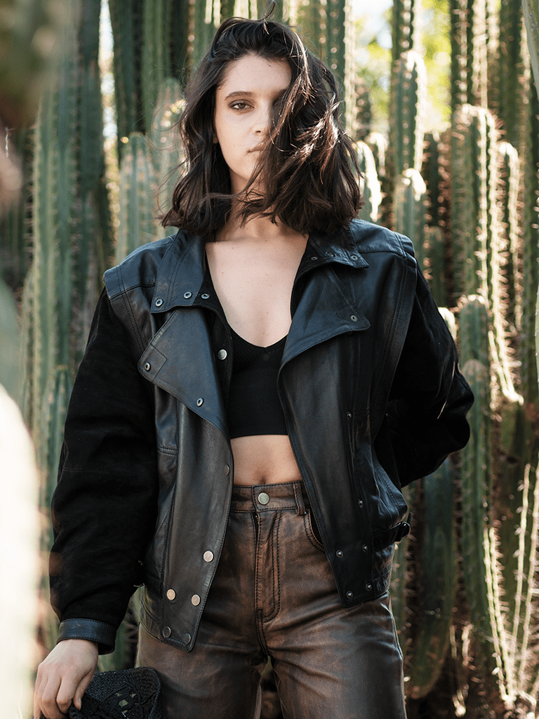 Chaqueta Ivy Vintage en cuero premium — BOR Boutique