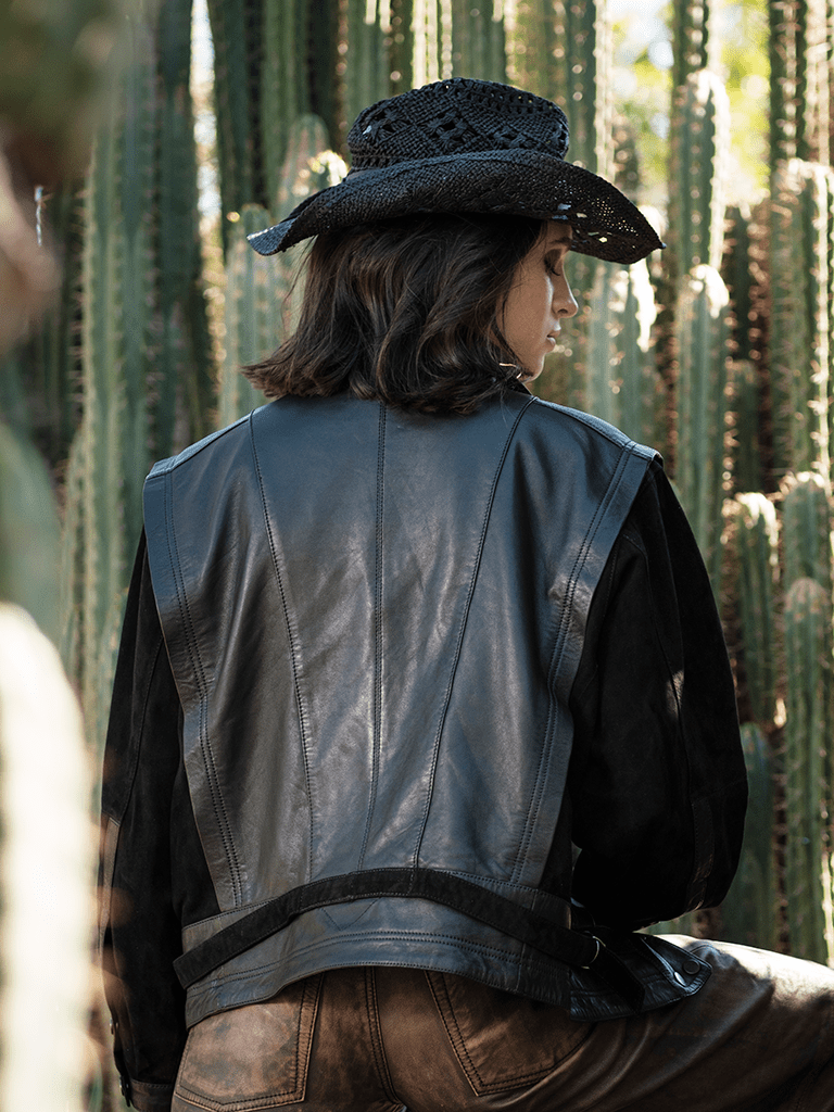 Chaqueta Ivy Vintage en cuero premium — BOR Boutique