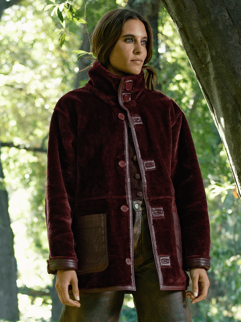 ABRIGO REVERSIBLE NOMAD BURDEO | Abrigo Premium Chile