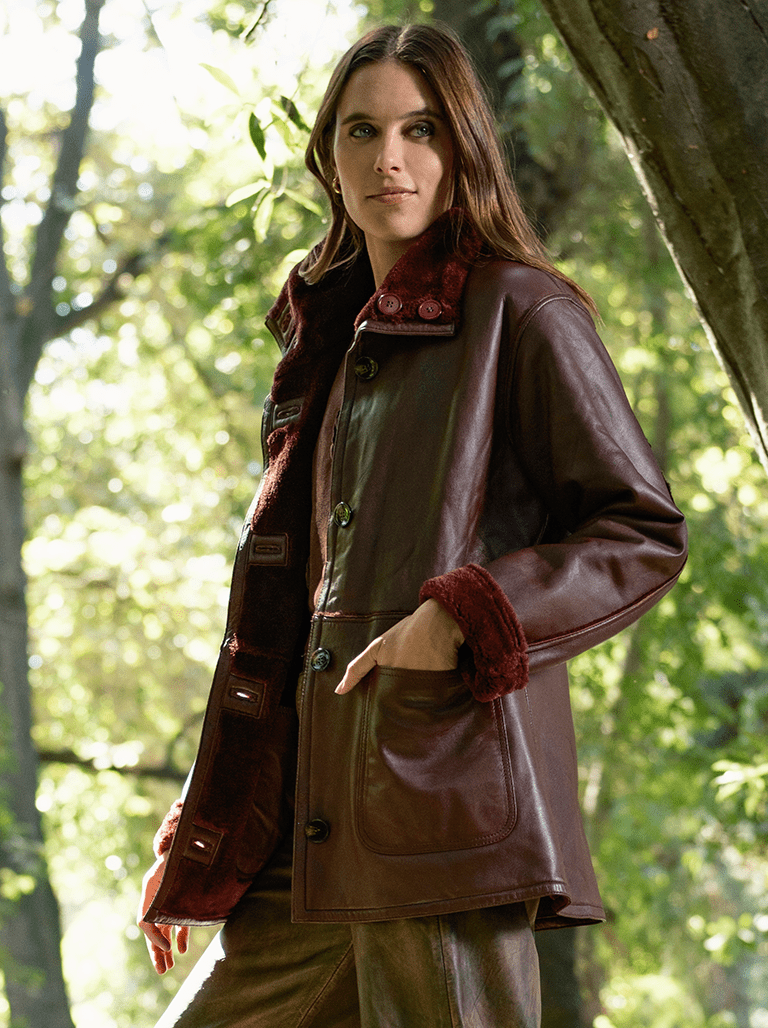 ABRIGO REVERSIBLE NOMAD BURDEO | Abrigo Premium Chile
