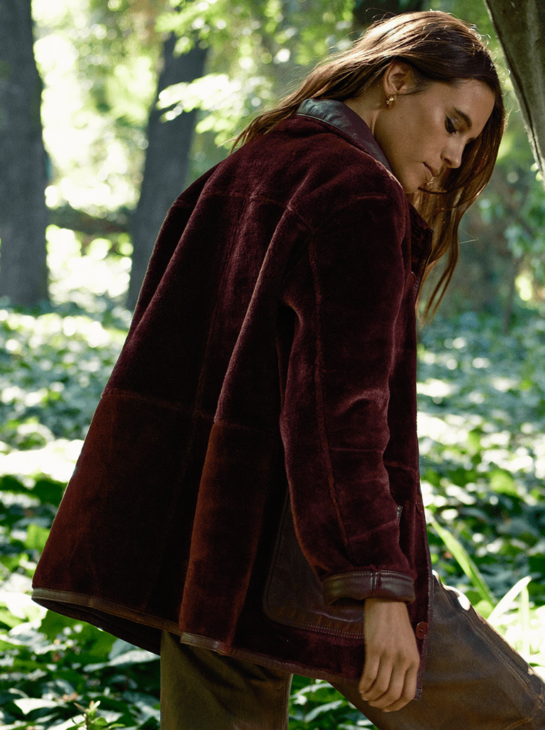 ABRIGO REVERSIBLE NOMAD BURDEO | Abrigo Premium Chile