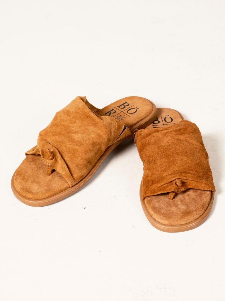 Sandalias Gamuza Cuarzo Camel - Bor spa