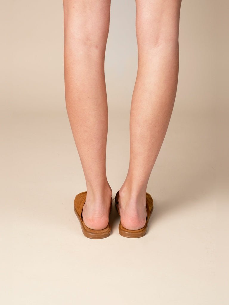 Sandalias Gamuza Cuarzo Camel - Bor spa