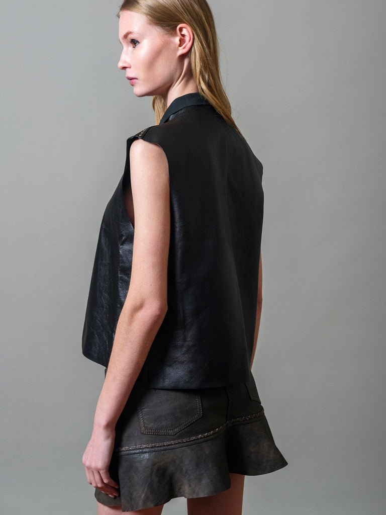 Top Mila Reversible Color Negro - Bor spa