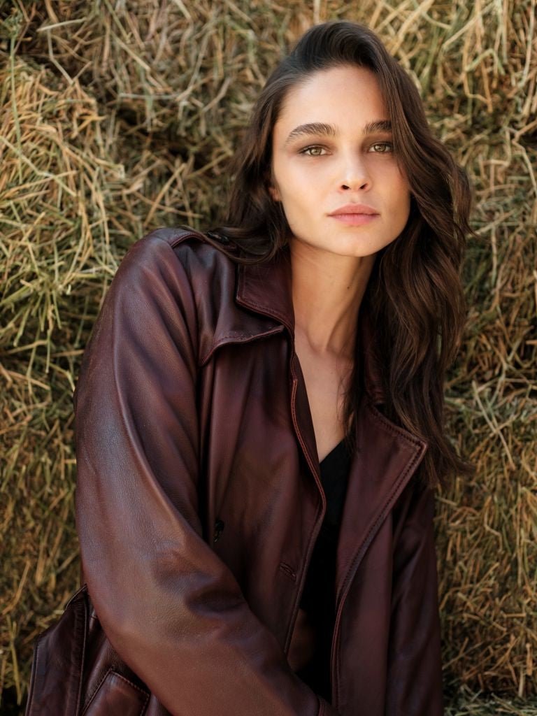 Trench largo cuero Burdeo - Bor spa